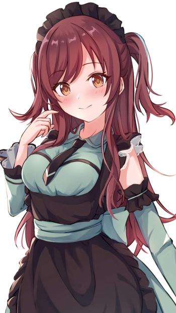 二次元黑丝美腿美女手机壁纸第3张
