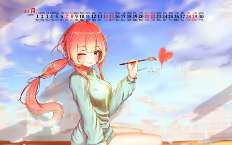 日系动漫美女性感手机壁纸第2张