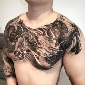 胸前欧美死神纹身图案_胸部纹身图案大全_纹身图吧第2张