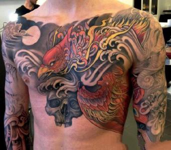 胸前欧美死神纹身图案_胸部纹身图案大全_纹身图吧第4张