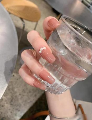 半甲美甲 美甲图片半甲简单图片第1张
