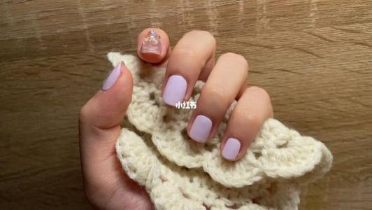 紫美甲图片 _ 第(20)张
