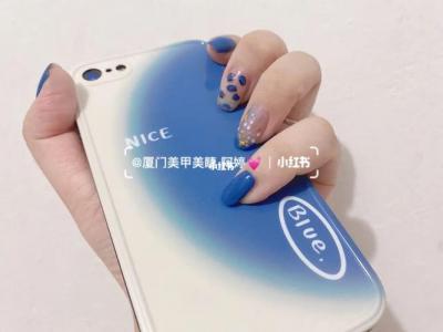 蓝美甲图片 _ 第(18)张