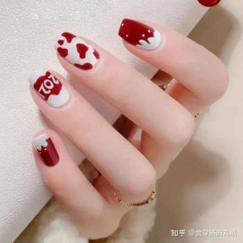 纯色美甲 纯色美甲图片显手白第1张