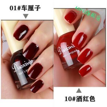 红指甲美甲图片 红色指甲美图第4张