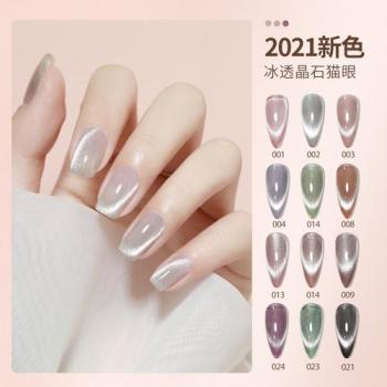 奶茶色美甲图片 奶茶灰棕色美甲图片第3张