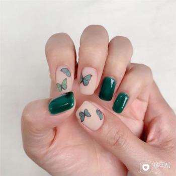 蝴蝶美甲图片大全图片 手绘蝴蝶美甲图片第3张
