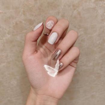 白美甲图片 _ 第(17)张