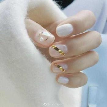 白美甲图片 _ 第(19)张