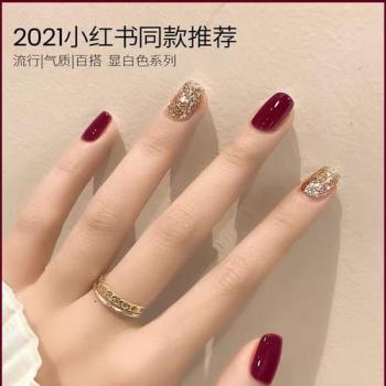 红指甲美甲图片 红色指甲美图第6张