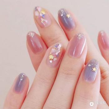 白色法式美甲图片最新 乳白色法式美甲图片第6张