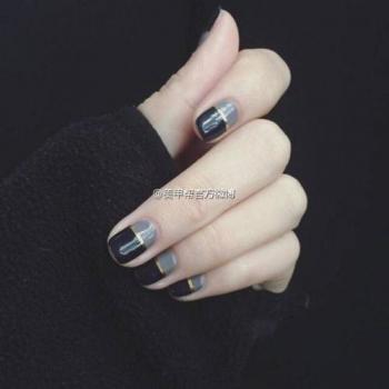 黑美甲图片 _ 第(16)张