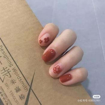 橙美甲图片 _ 第(9)张