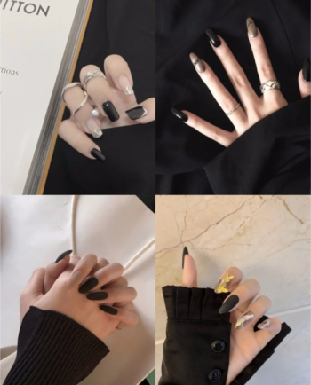 黑美甲图片 _ 第(10)张