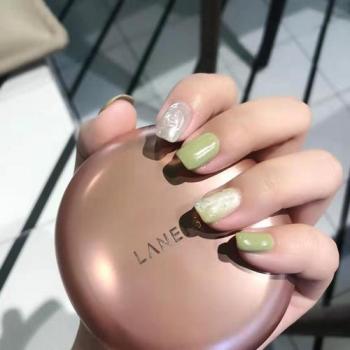 绿美甲图片 _ 第(15)张