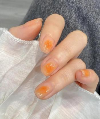橙美甲图片 _ 第(20)张