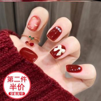 纯色美甲 纯色美甲图片显手白第6张