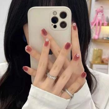 黄色美甲 白色美甲图片款式第2张
