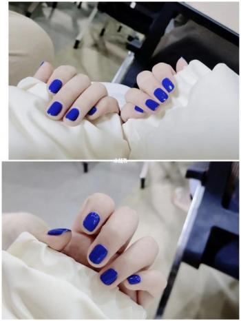蓝美甲图片 _ 第(10)张