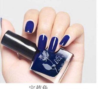 蓝美甲图片 _ 第(17)张