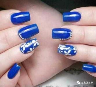 蓝美甲图片 _ 第(17)张