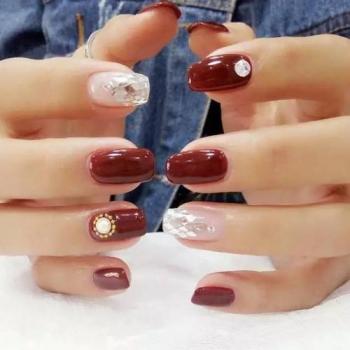 橙美甲图片 _ 第(18)张