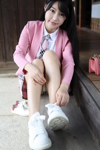 朱可儿学生制服图片 _ 第(6)张