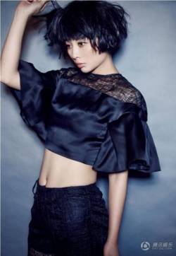 中国内地中国重庆女演员殷桃冷艳灵动展健康性感全新时尚写真图片