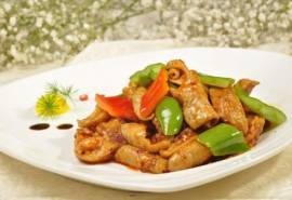 东北溜肥肠图片   东北美食图片