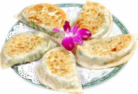 高清美食东北韭菜盒子图片