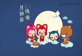 中秋节卡通背景图片