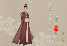 古典汉装《芈月传》中国风手绘插画图片