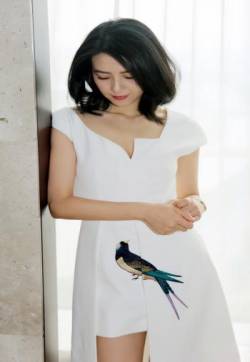 高清中国内地影视北京女演员高圆圆：刺绣白裙彰显气质女神范
