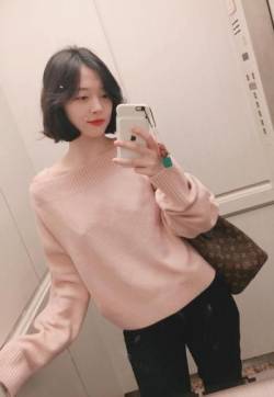 高清性感韩国釜山美女崔雪莉短发自拍写真图片