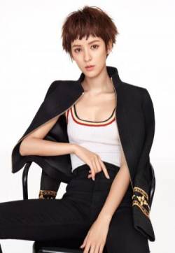 中国内地新晋女演员模特张予曦短发时尚干练写真图片