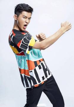 中国内地广西壮族自治区桂林影视男演员乔振宇活力运动风写真高清图片