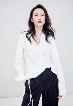高清大陆广西南宁女演员王鸥最新简约风时尚写真高清图片
