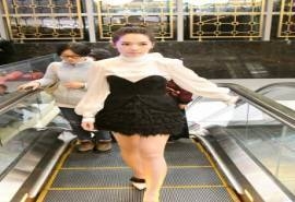 郭碧婷黑白裙清纯街拍写真图片