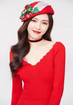 高清中国内地影视上海市女演员唐嫣性感甜美圣诞节写真高清图片