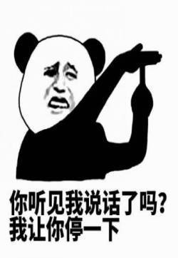 麻烦停一下熊猫头恶搞表情包图片
