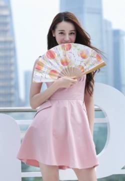 新疆乌鲁木齐美女演员迪丽热巴品牌活动照图片