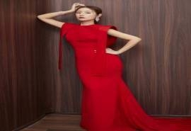 林心如美艳红裙活动写真图片