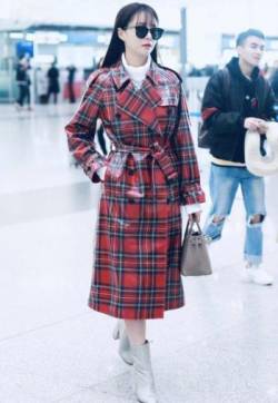 高清湖南省湘西吉首市美女沈梦辰时尚机场街拍图片
