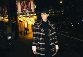 高清中国台湾男演员郭品超时尚帅气街拍写真图片