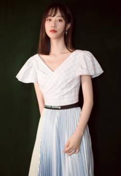 中国大陆内地女演员蓝盈莹清新气质活动写真图片
