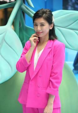 台北著名女演员贾静雯品牌活动照性感图片