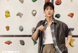 高清北京市怀柔男明星白敬亭运动风时尚写真图片