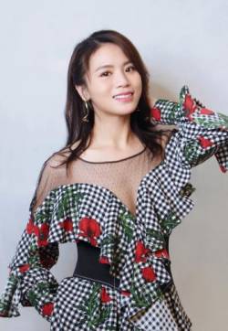 中国内地四川省达州市渠县人女歌手黄英性感时尚写真图片