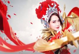 四川省成都市武侯女演员戚薇cosplay虞姬美艳性感图片