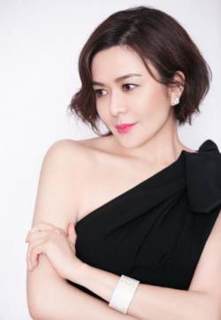 高清香港，祖籍辽宁沈阳美女关之琳黑色高开叉礼服性感图片